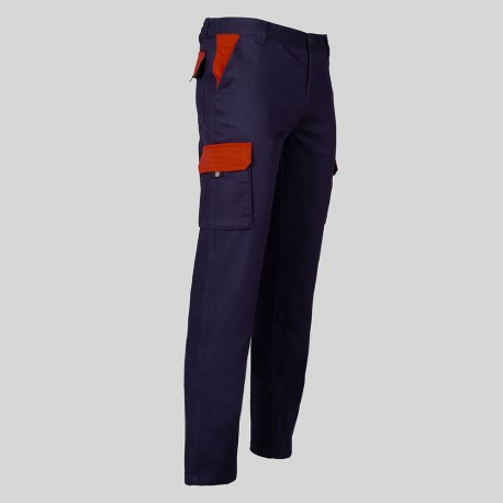 Pantalón de trabajo unisex multibolsillos elástico combinado GAMO Garys 7501C1