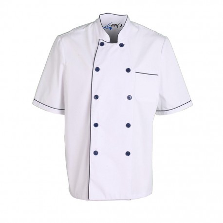 Chaqueta cocina unisex blanca VIVO COLORES Manga Corta Garys 914000