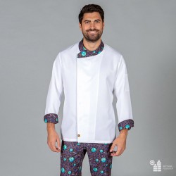 Chaqueta cocina unisex PLANET tejido reciclado microfibra Garys 942700