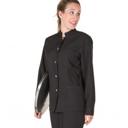 Chaqueta de trabajo mujer cuello mao botón dorado Garys 963200