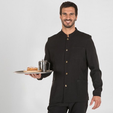 Chaqueta de trabajo hombre cuello mao botón dorado Garys 963300