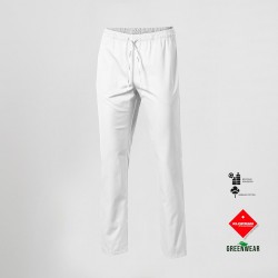 Pantalón de trabajo unisex con goma y cordón tejido orgánico y reciclado KLOPMAN Garys 703400