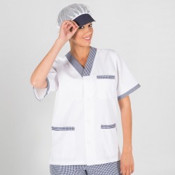 Blusa sanitario de trabajo mujer pico abierto combi Garys 652400