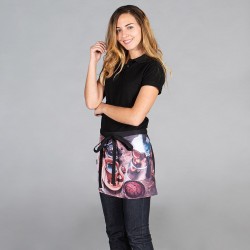 Delantal corto de trabajo Hostelería Estampado 35X60 cm Garys 159100