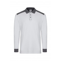 Polo de Trabajo Stretch Bicolor Manga Larga Velilla 105529S