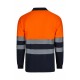 Polo bicolor manga larga alta visibilidad Velilla 305507