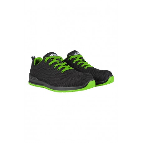 Zapato de trabajo Negro Verde Lima S1P ESD SRC METAL FREE Velilla 707007L