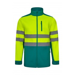 Chaqueta Soft Shell Bicolor Alta Visibilidad Velilla 306006