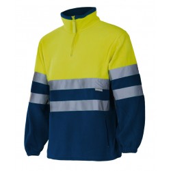 Forro polar de trabajo bicolor alta visibilidad Velilla 182