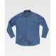 Camisa de Trabajo Vaquera Manga Larga Bolsillo Pecho WorkTeam B8600