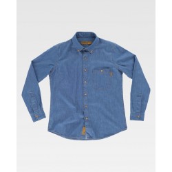 Blusa de trabajo vaquera mujer Manga Larga WorkTeam B8690