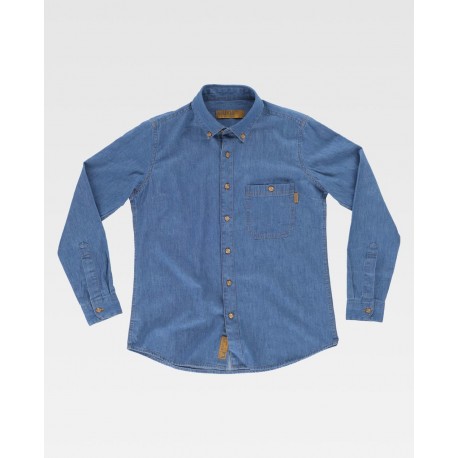 Blusa de trabajo vaquera mujer Manga Larga WorkTeam B8690