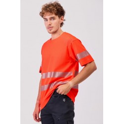 Camiseta de trabajo Alta Visibilidad Manga Corta Reflectantes WorkTeam C3987