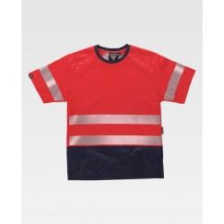Camiseta de Trabajo Alta Visibilidad Manga Corta Bandas segmentadas WorkTeam C3997