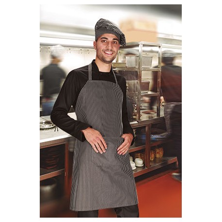 Delantal con Peto Bolsillo Raya Diplomática Valento TARTARE