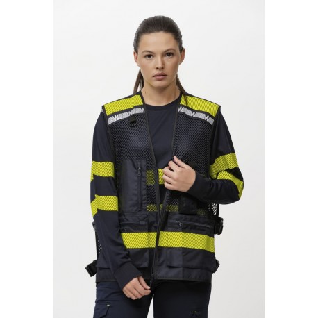 Chaleco de Trabajo Rejilla y ajustes laterales WorkTeam C3603