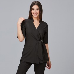 Blusa cruzada mujer Bugula – Garys 600029 (Plana 95% Poliéster, 5% Elastano)