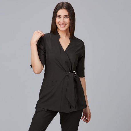 Blusa cruzada mujer Bugula – Garys 600029 (Plana 95% Poliéster, 5% Elastano)
