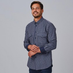 Camisa hombre Slim Fit Cuadros Fausto Garys 260025 – Popelín