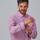 Camisa hombre Slim Fit Raya Leonardo Garys 260013 – Popelín Elastán