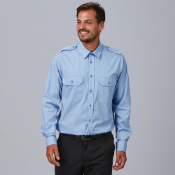 Camisa unisex charreteras Red Line Garys 260008 – popelín elastán