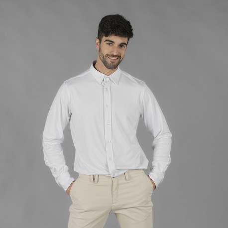 Camisa hombre Interlock cuello camisero Luzon Garys 260001 – Punto Interlock