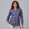 Camisa mujer manga roll up Daniela Garys 240014 – Chambray 100% Algodón