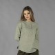 Camisa mujer cuello mao Kaula – Garys 210006 (lino algodón, semi ajustada)