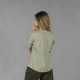 Camisa mujer cuello mao Kaula – Garys 210006 (lino algodón, semi ajustada)