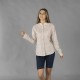 Guayabera mujer cuello mao Isabela – Garys 210013 (lino algodón, semi ajustada)