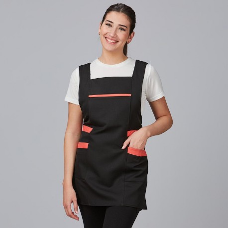 Casulla bicolor con tiras y 2 bolsillos – HAYA Garys 200043 | sarga 100% poliéster