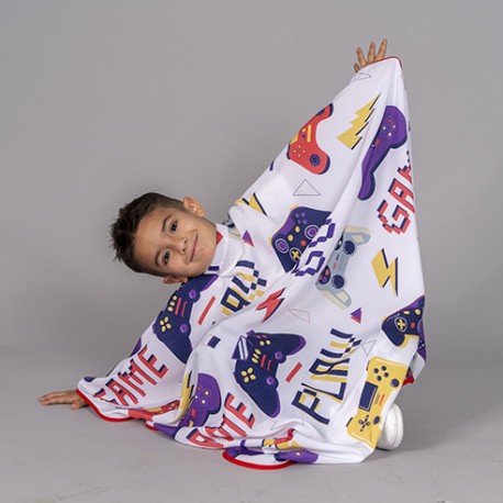 Capa de peluquería infantil estampada con hebilla | Garys 350002