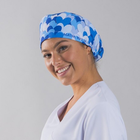 Gorro cirujano unisex con goma y rizo frontal – AGATHA Garys 400008