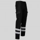 Pantalón unisex multibolsillos elástico con bandas reflectantes – Garys 7501BR