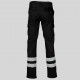Pantalón unisex multibolsillos elástico con bandas reflectantes – Garys 7501BR