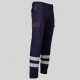 Pantalón unisex multibolsillos elástico con bandas reflectantes – Garys 7501BR