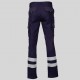 Pantalón unisex multibolsillos elástico con bandas reflectantes – Garys 7501BR