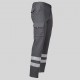 Pantalón unisex multibolsillos elástico con bandas reflectantes – Garys 7501BR