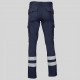 Pantalón unisex multibolsillos elástico con bandas reflectantes – Garys 7501BR