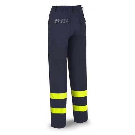 Pantalón ignífugo antiestático multinorma con reflectantes Marca PL 988PIAV | Suministros Laborales