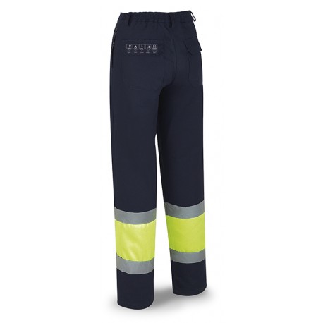 Pantalón ignífugo antiestático alta visibilidad Marca PL 988PFYIC | Suministros Laborales
