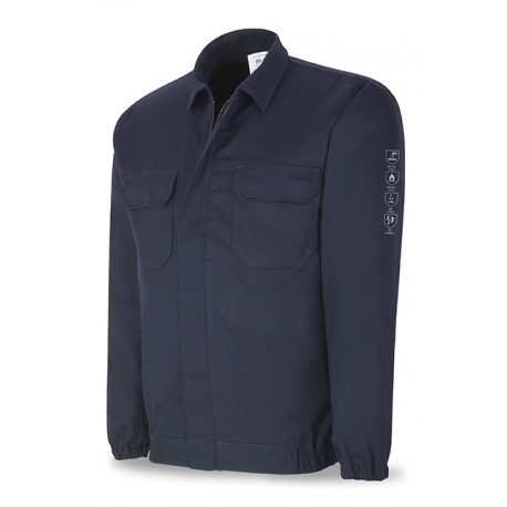 Chaqueta ignífuga antiestática algodón Marca PL 988CIC | Suministros Laborales