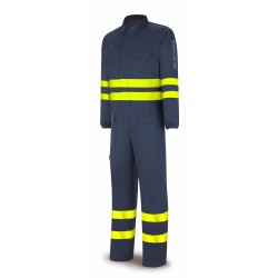 Buzo ignífugo antiestático multinorma con reflectantes Marca PL 988BIAV | Suministros Laborales