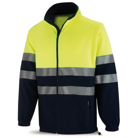 Chaqueta polar alta visibilidad Marca PL 288CHPAV | Suministros Laborales