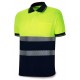 Polo alta visibilidad bicolor bandas segmentadas 150 g Marca PL 1288PAVCP | Suministros Laborales