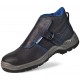 Bota piel negra Soldador hebilla S1P con suela de Poliuretano doble densidad VULCANO MARCA 1688 BSO