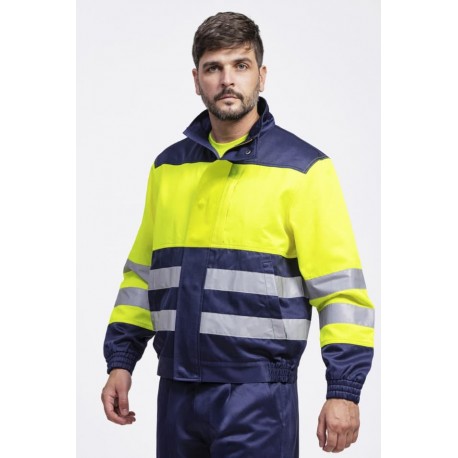 Cazadora alta visibilidad antiestática y protección química WorkTeam B1195 | Suministros Laborales