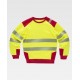 Sudadera alta visibilidad cuello redondo WorkTeam C9041 | Suministros Laborales