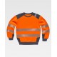 Sudadera alta visibilidad cuello redondo WorkTeam C9041 | Suministros Laborales
