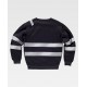Sudadera cuello redondo con cintas discontinuas WorkTeam C9043 | Suministros Laborales